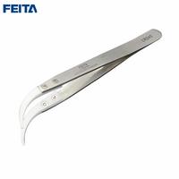 FEITA CR245 Heat Resistant Stainless Steel Ceramic Tip Tweezers for Diy Repair