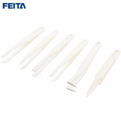 White Clean Plastic Tweezers
