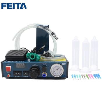 FEITA 983 Epoxy Resin Dispensing Machine Automatic Glue Dispenser Desktop Auto Fluid Glue Filling Dropper Dispensing Controller